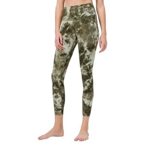 Lululemon Women  Align Pant  *Diamond Dye Light Sage Army Green Olive Size 4